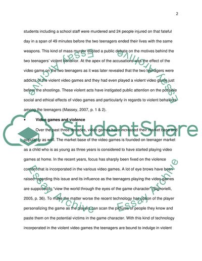 Video games and violence