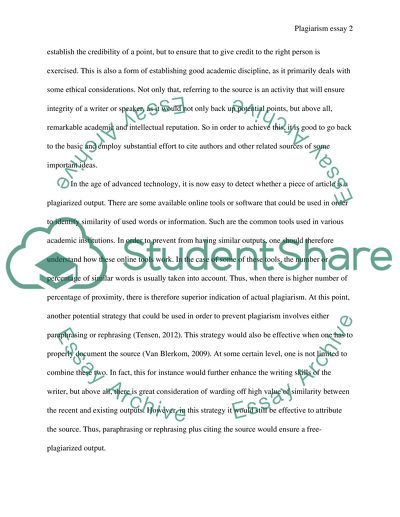 Strategies in Order to Avoid Plagiarism