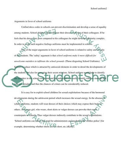 Should school uniforms be mandatory