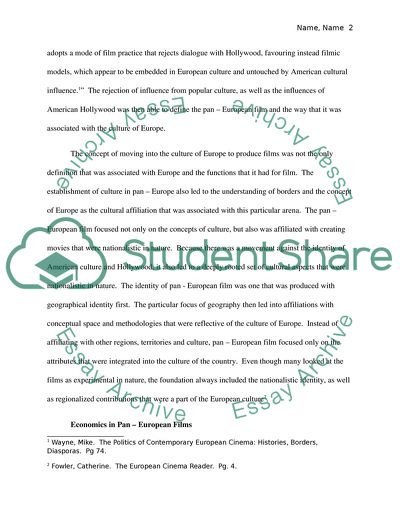 European Film and Cultural Marginalization