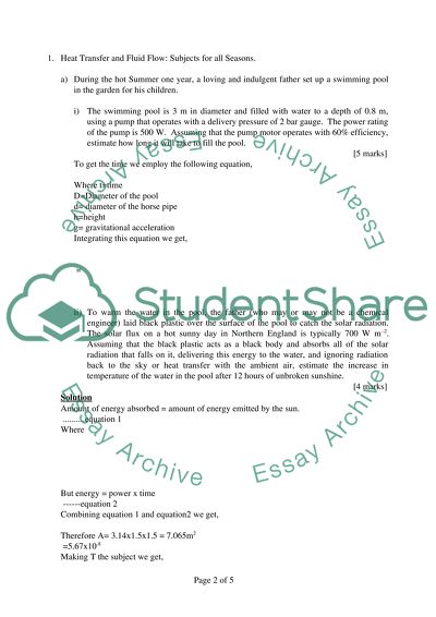 Heat transfer and fluid flow