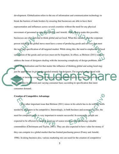 The influence and effect of business and the economy on design