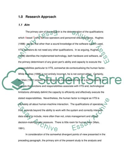 VTS Functions, Responsibilities and Procedures