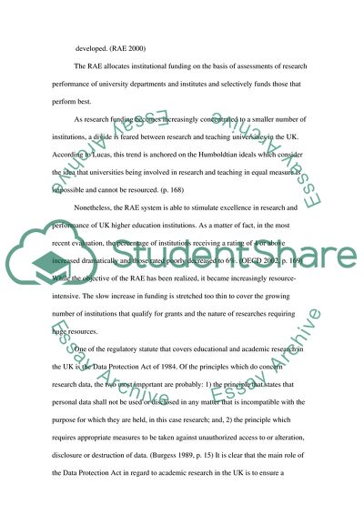 Funding and Regulation in the UK