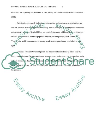 Rights and Responsibilities in Medicine