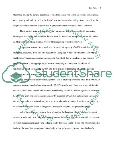 Hypertension in Pregnancy