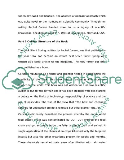 Critical Assessment of the book Silent Spring
