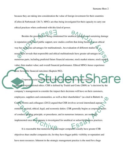 Unethical Practices of Five Multinational Corporations