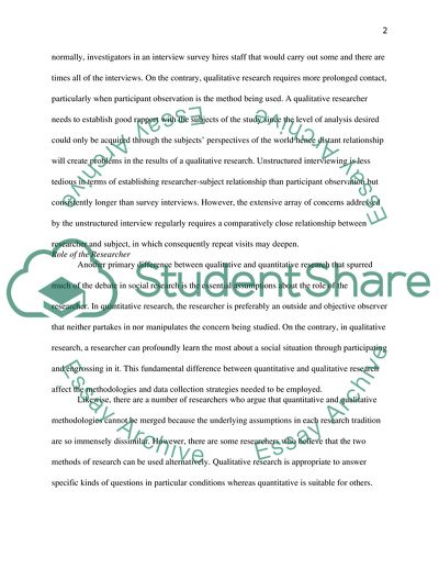 Quantitative and Qualitative Social Researches