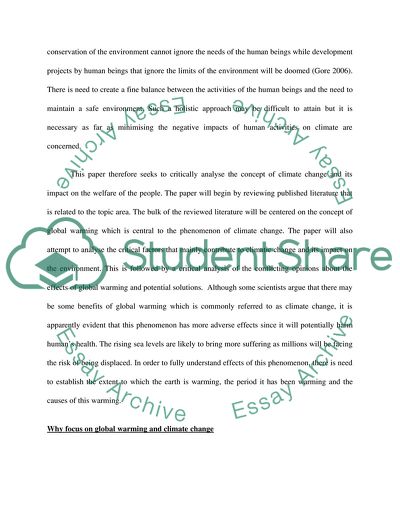 Climate Change Displacing People and Animals