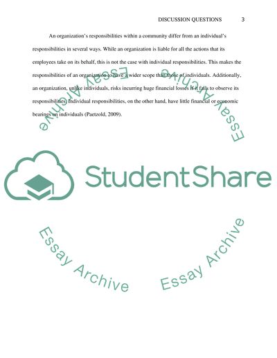 Discussion Questions