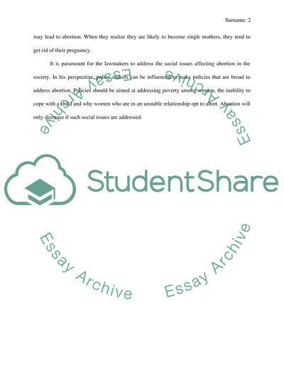 The Need to Address Abortion