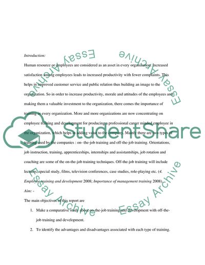 Advantages and Disadvantages of the On The Job Training