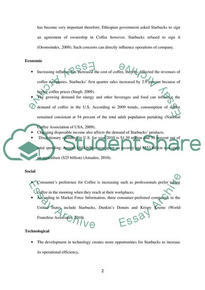 Marketing Plan for Starbucks