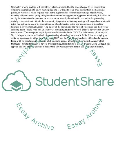 India Wakes Up to Smell of Starbucks Coffee