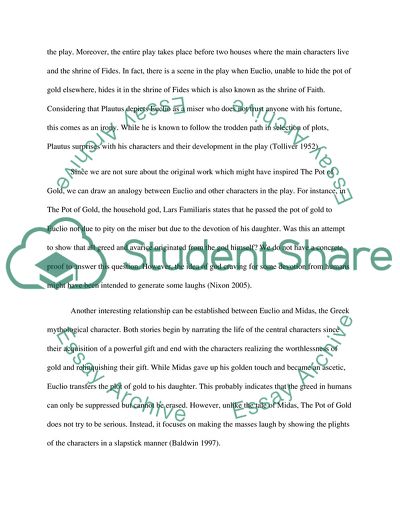 Greed and Guffaw in the Pot of Gold