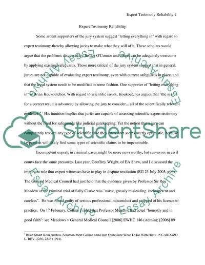 Expert witness testimony essay 08 image
