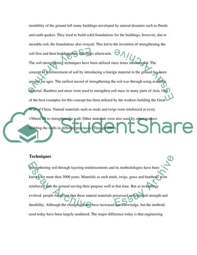Soil Mechanics and Historic Techniques