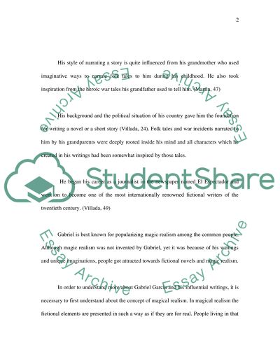 Gabriel Garcia Marquez