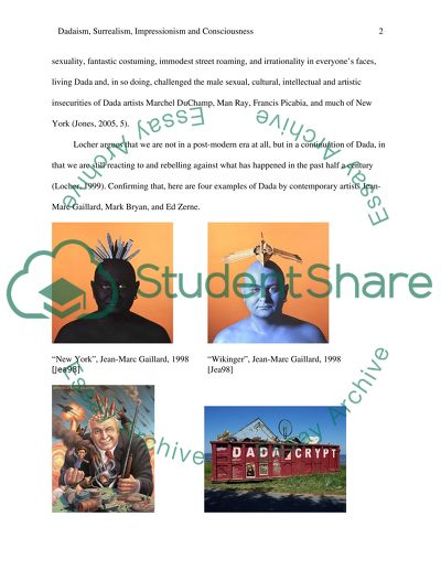 Three Art Styles - Dadaism, Surrealism and Impressionism