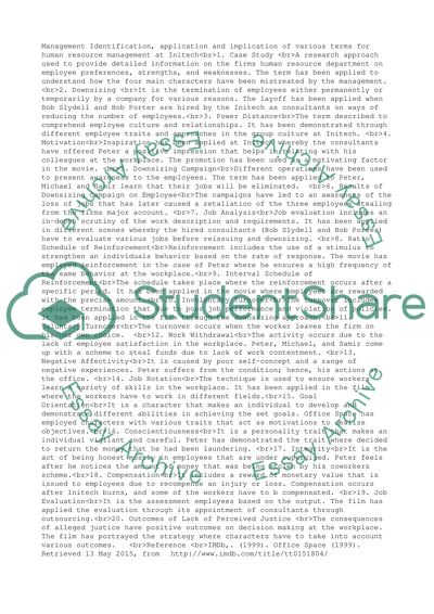 After watch the movie called Office Space