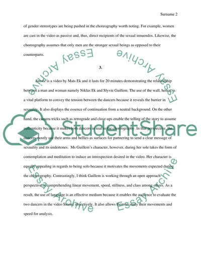 Choreography in a Physical Theater