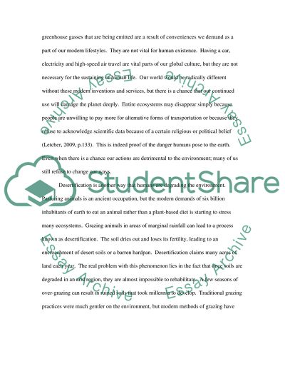 A-level Writing - Environment