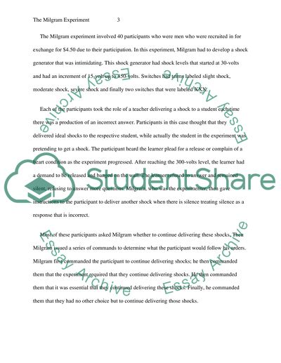 The Milgram Experiment Method