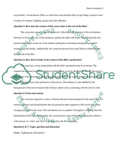 scene analysis essay structure