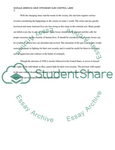 Should America Have Stronger Gun Control Laws