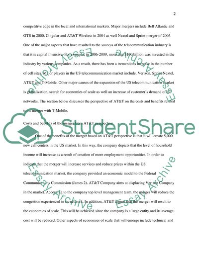 American Telephone and Telegraph Company, and T-Mobile Merger