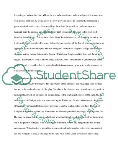 Jesus, Antigone and Augustine