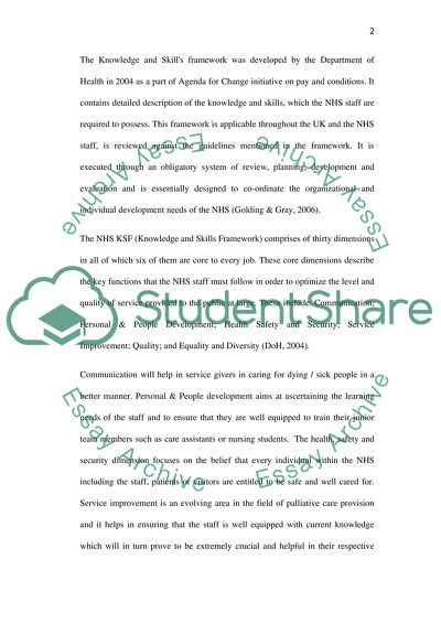 Knowledge and Skills Framework