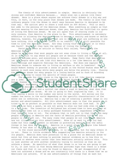 Critique Advertisments