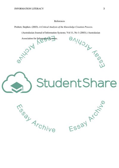 Information Literacy