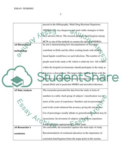 Evidence-Based Practice: Hand Hygiene in Healthcare Settings