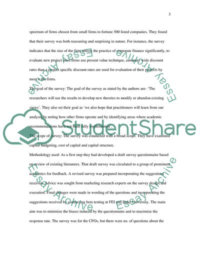 The Theory and the Current Practice of Corporate Finance