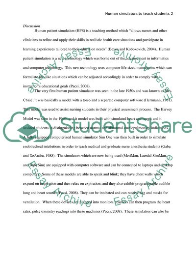 Human Simulators to Teach Students and RNs