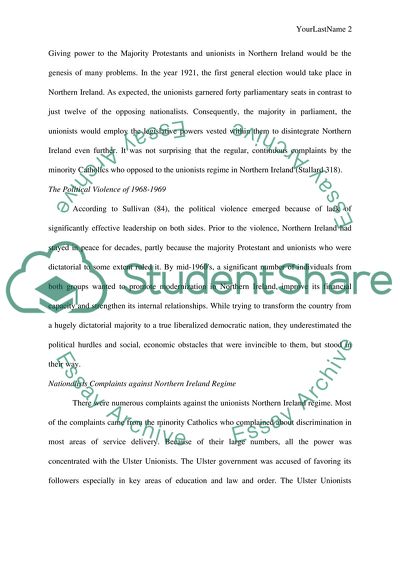 Northern Ireland Violence