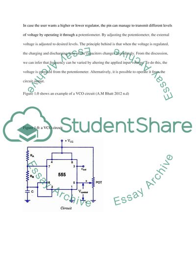 Voltage Controlled Oscillator Experiment