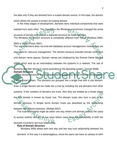 Windows Domain Structure