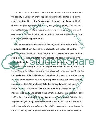 The intellectual history of Islamic Spain-time frame 711 to 1248