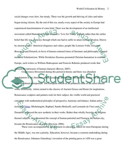 World Civilization & History