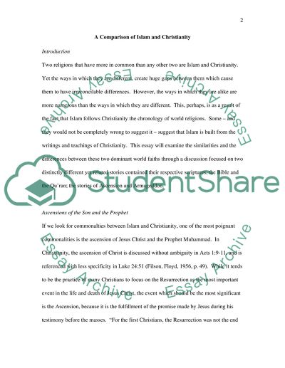 A Comparison of Islam and Christianity