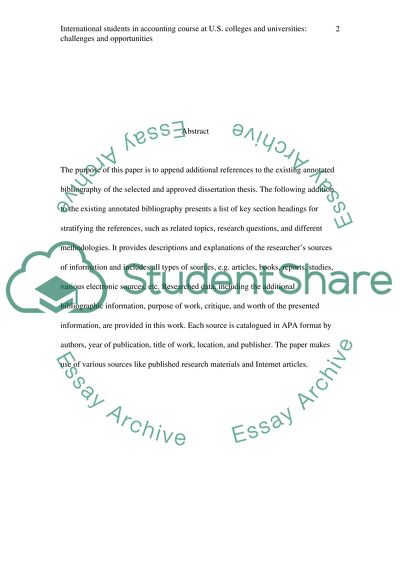 International Students in an Accounting Course at U.S. Colleges