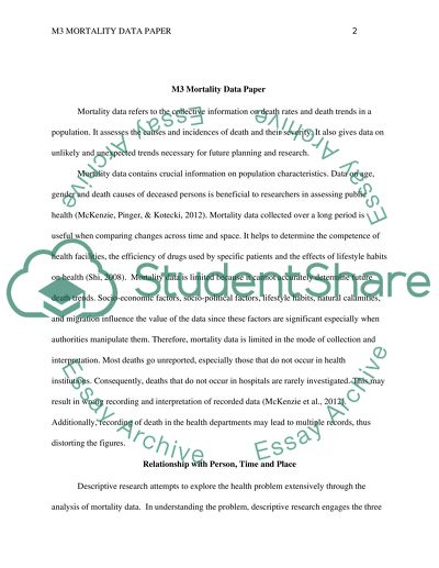 M3 Mortality Data Paper