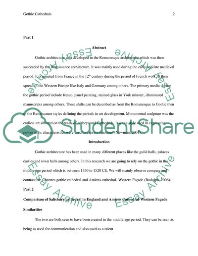 Compare and Contrast Two Gothic Cathedrals