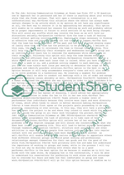 Management Communication