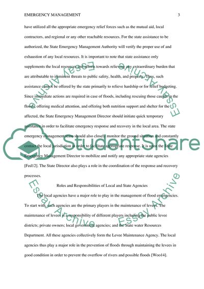 Roles and Responsibilities of Local and State Agencies