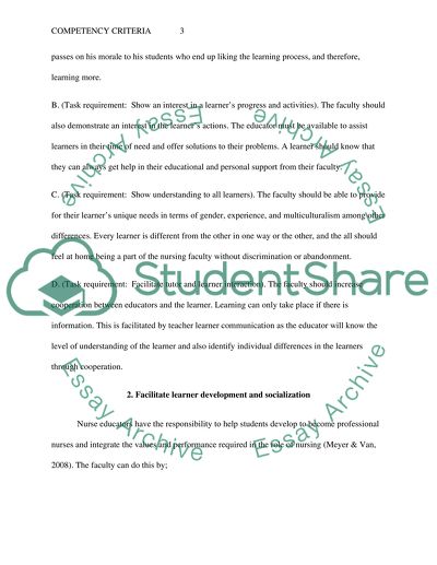 Nurse Educator Competencies: Creating an Evidence-Based Practice for Nurse Educators